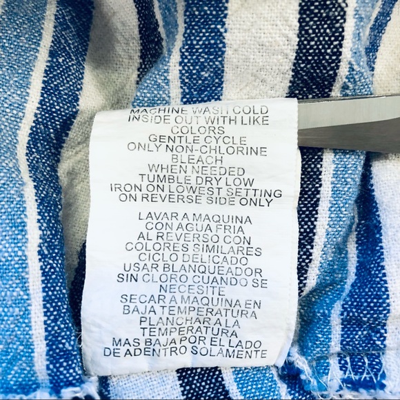 Jolt, Striped Linen Shorts - Picture 5 of 13